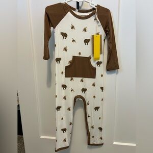 Kyte Baby Honey Bear Longall - 3T - New w/ Tags